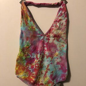 Tie Dye American Apparel Halterneck Bodysuit